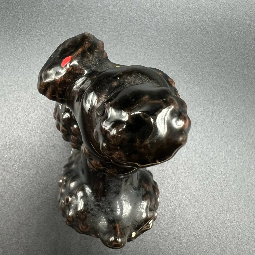 Redware Japan ceramic poodle MCM